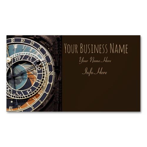Astronomical Clock In Praque Magnetic Business Car Business Card Magnet