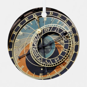 Astronomical Clock In Praque Metal Ornament