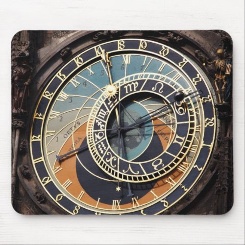 Astronomical Clock In Praque Mouse Pad