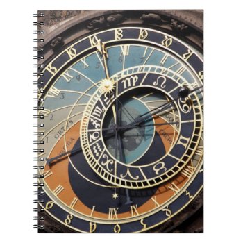 Astronomical Clock In Praque Notebook by LeFlange at Zazzle