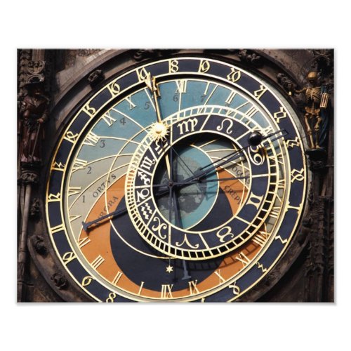 Astronomical Clock In Praque Photo Print
