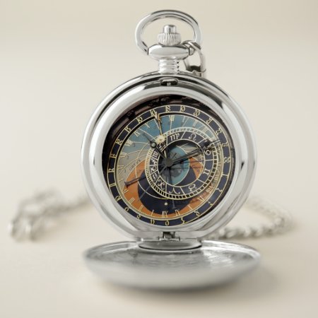 Astronomical Clock In Praque Pocket Watch