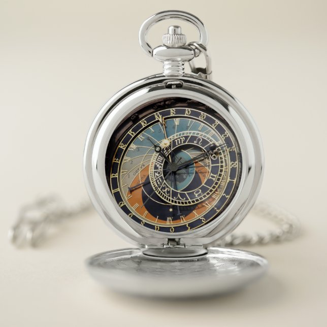 Astronomical Clock In Praque Pocket Watch (Inside)