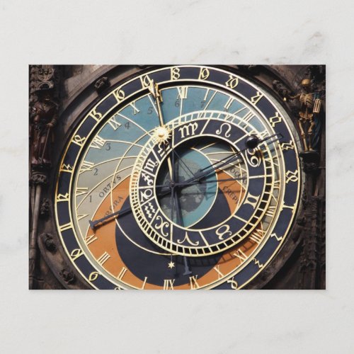 Astronomical Clock In Praque Postcard