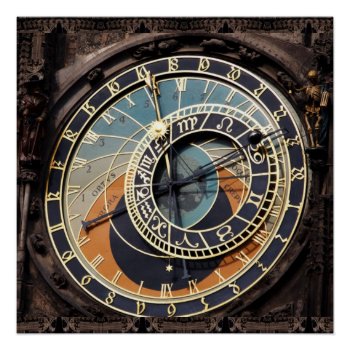 Astronomical Clock In Praque Poster by LeFlange at Zazzle