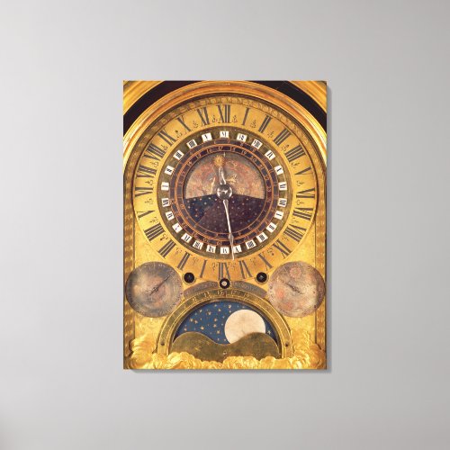 Astronomical clock made for the Grand Dauphin Canvas Print