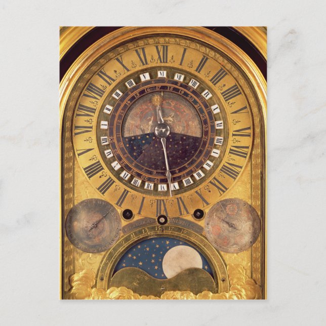 Astronomical clock made for the Grand Dauphin Postcard (Front)