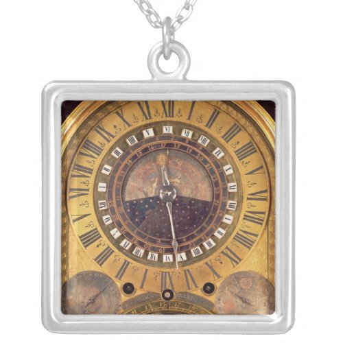Astronomical clock made for the Grand Dauphin Silver Plated Necklace