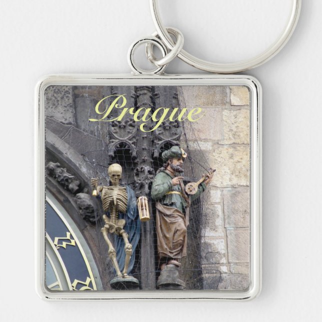Astronomical Clock or Prague Orloj Keychain (Front)