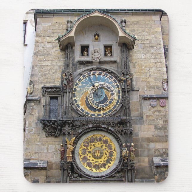 Astronomical Clock or Prague Orloj Mouse Pad (Front)