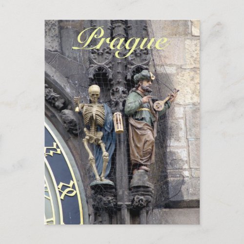 Astronomical Clock or Prague Orloj Postcard