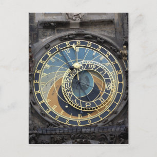 Astronomical Clock or Prague Orloj Postcard