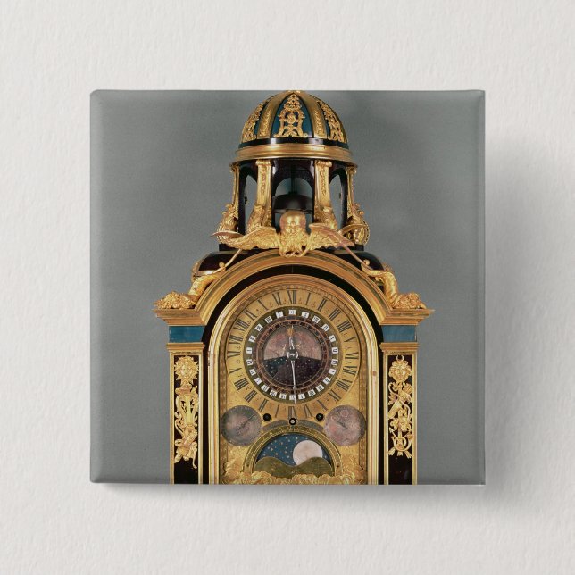 Astronomical clock pinback button (Front)