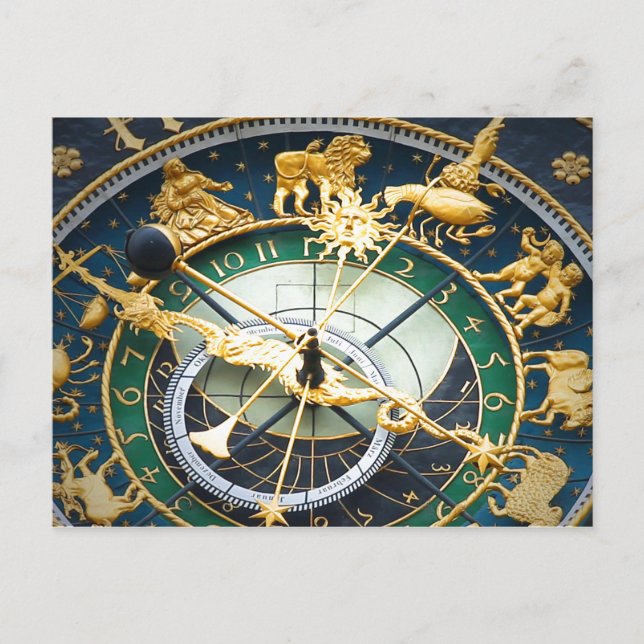 Astronomical Clock Postcard (Front)
