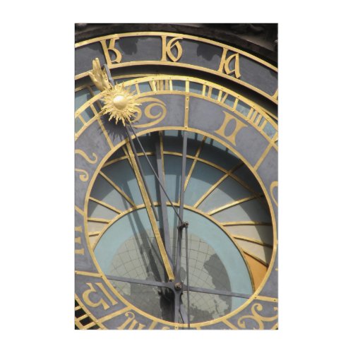 ASTRONOMICAL CLOCK PRAGUE CZECH REPUBLIC ACRYLIC PRINT