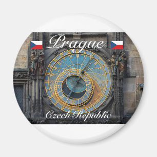 Astronomical clock Prague Orlog Czech Republic Magnet