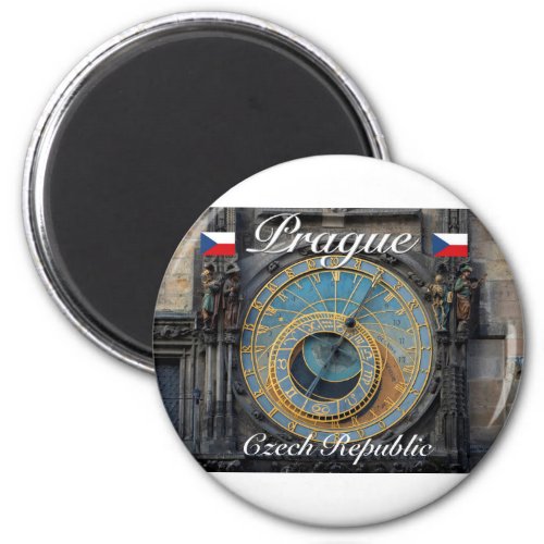 Astronomical clock Prague Orlog Czech Republic Magnet