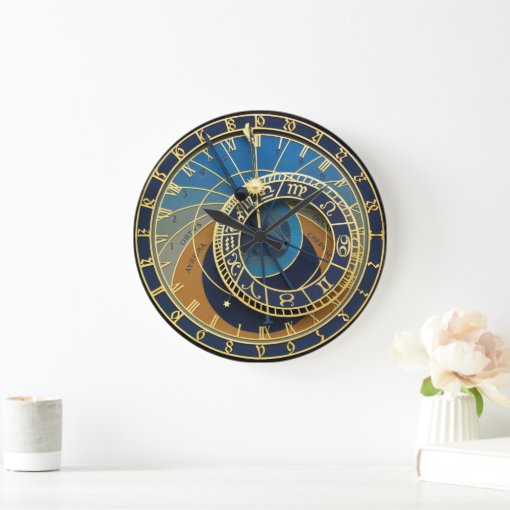 Astronomical Clock-Prague Orlog Large Clock | Zazzle