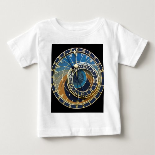 Astronomical Clock_Prague Orloj Baby T_Shirt