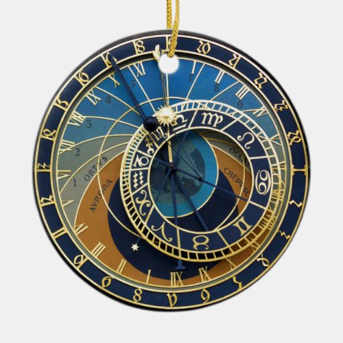 Astronomical Clock_Prague Orloj Ceramic Ornament