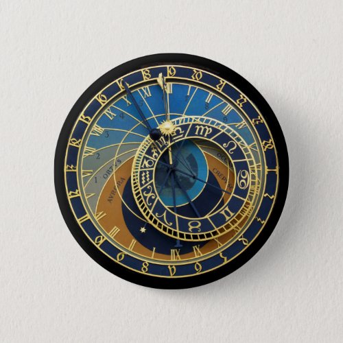 Astronomical Clock_Prague Orloj Pinback Button