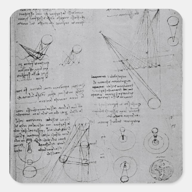 Astronomical diagrams, from the Codex Square Sticker (Front)