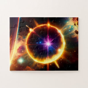 Astronomical Fantasy Sphere Exploding Fun Universe Jigsaw Puzzle