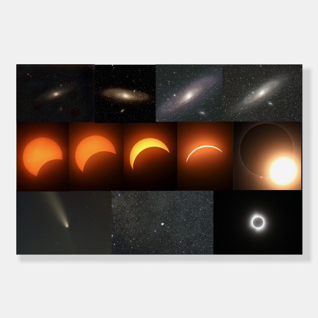 Astronomo Collection featuring M31 and Solar Eclip Foam Board (Back)