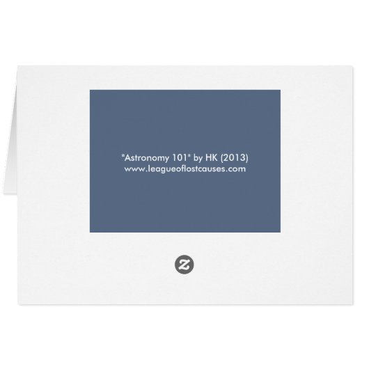 Astronomy 101: cards (Back Horizontal)