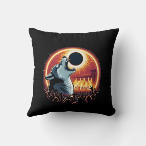 Astronomy Apparel total eclipse Throw Pillow
