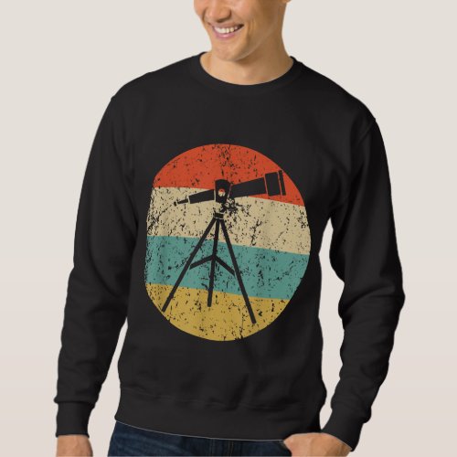 Astronomy Astronomer Telescope Retro Space Science Sweatshirt