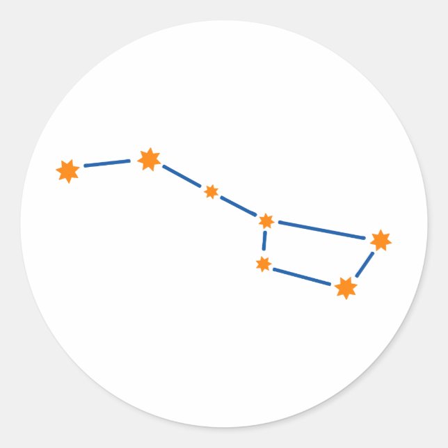 astronomy-bear-great-2 classic round sticker (Front)