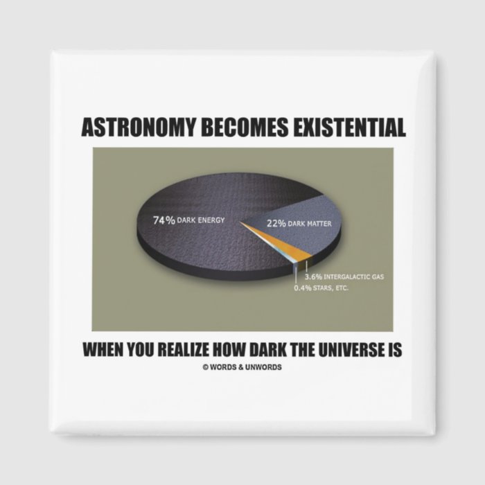 Astronomy Becomes Existential When Realize Dark Fridge Magnets