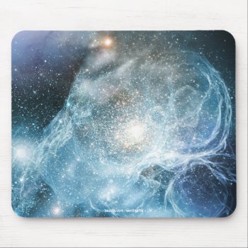 Astronomy Blue Galaxy Nebulae Outer-space Image Mouse Pad by EarthGifts at Zazzle