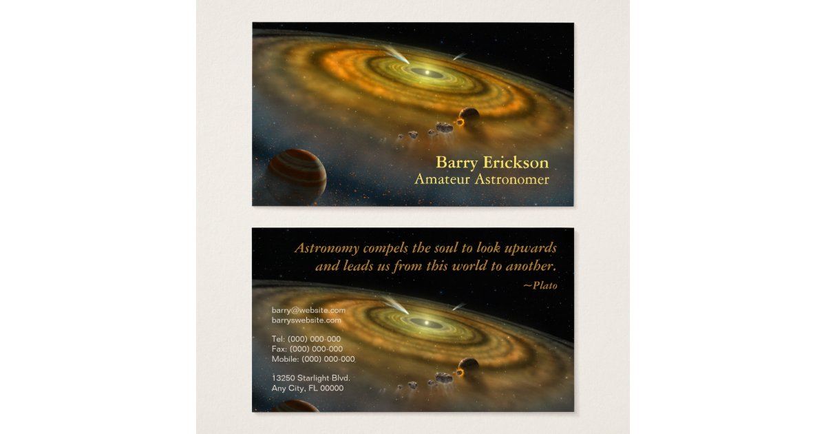 Astronomy Business Card | Zazzle.com