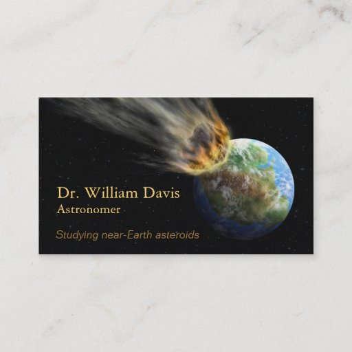 Customizable Astronomy Business Card