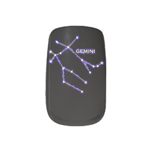 Astronomy Constellation - Astrology Zodiac Gemini Minx Nail Art