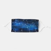Astronomy Constellation Sky Map Pattern Adult Cloth Face Mask (Front, Folded)