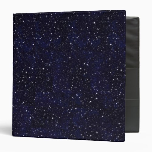 Astronomy Deep Space Stars Universe Black Elegant 3 Ring Binder