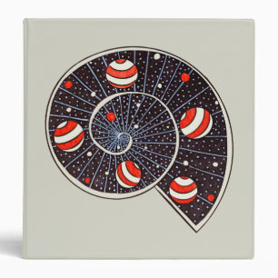 Astronomy Funny Space Spiral Galaxy  3 Ring Binder