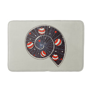 Astronomy Funny Space Spiral Galaxy Bath Mat