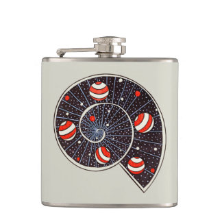 Astronomy Funny Space Spiral Galaxy  Flask
