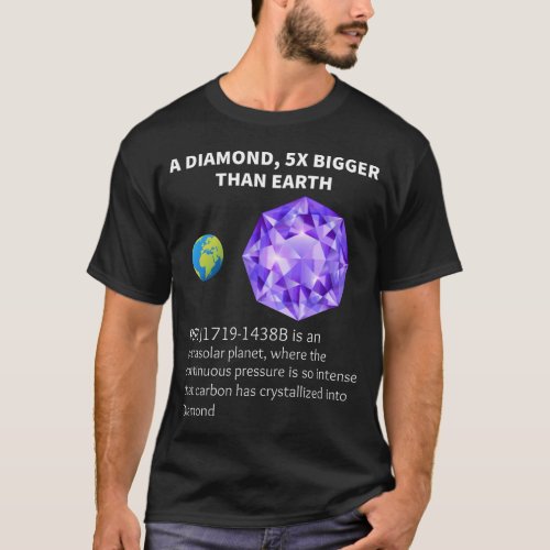 Astronomy Galaxy Science Fact Planet Diamond Space T_Shirt