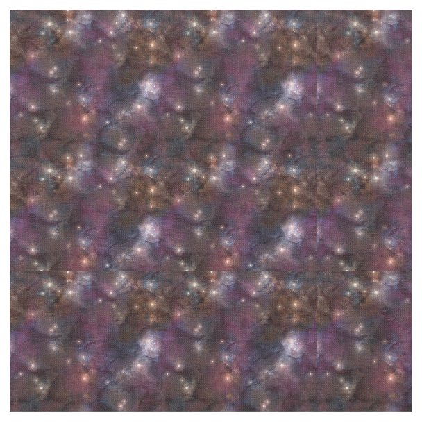 Galaxy And Space Pattern Fabric | Zazzle