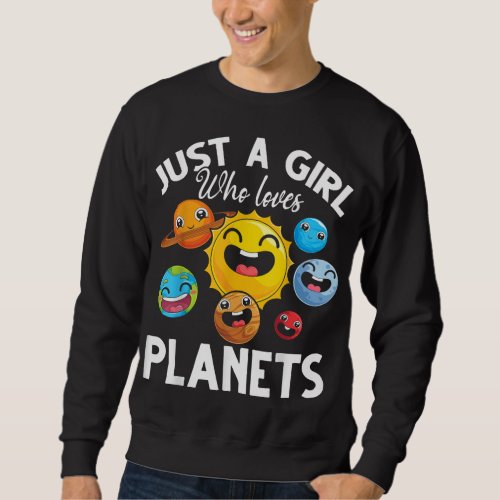 Astronomy Girls Astronomer Science Outer Space Cut Sweatshirt