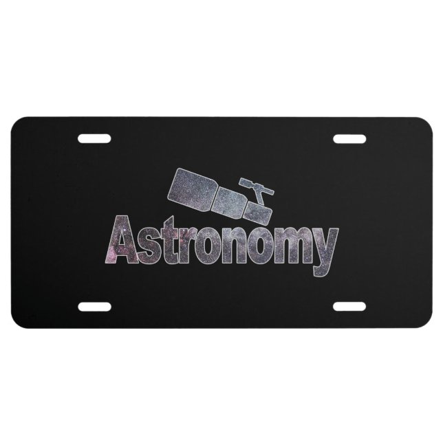 Astronomy License Plate (Front)