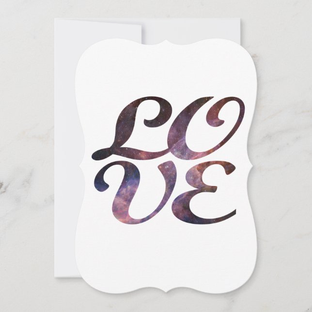 Astronomy Love Wedding Invitation (Front)