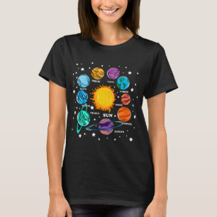 Astronomy Lover Kids Solar System Planets Sun Univ T-Shirt