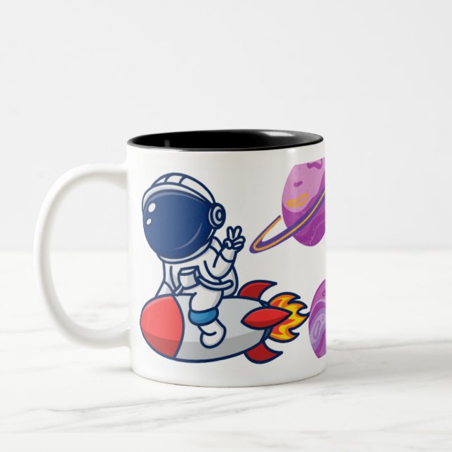 Astronomy lover  Two-Tone coffee mug (Left)