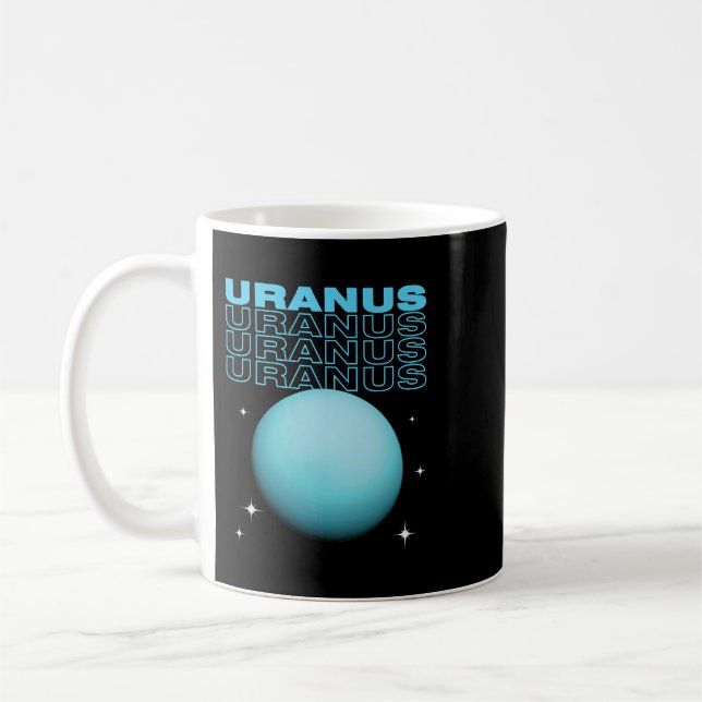 Astronomy Lover Uranus planet astronomy enthusiast Coffee Mug (Left)